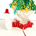 barato handwork papel natal decoração 3d handmade cartão